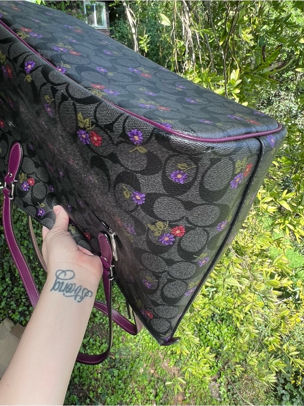 COACH Gallery Tote Limited Edition Country Floral Print AUTHENTIC - Picture 4 of 11